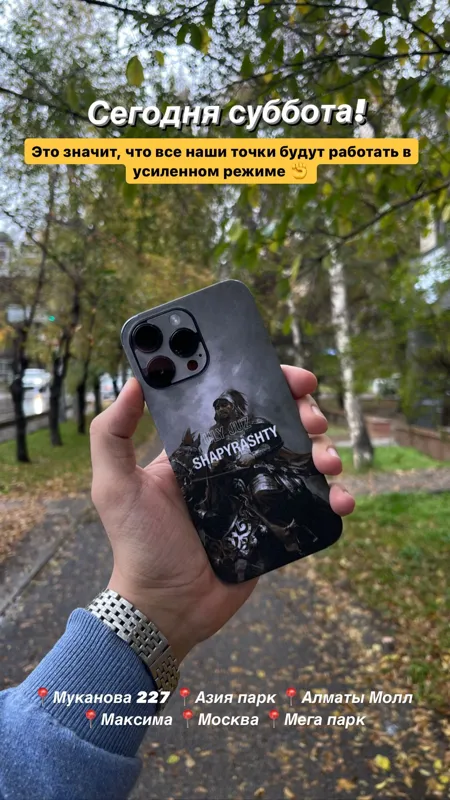 Айфон принт рыцарь казахский