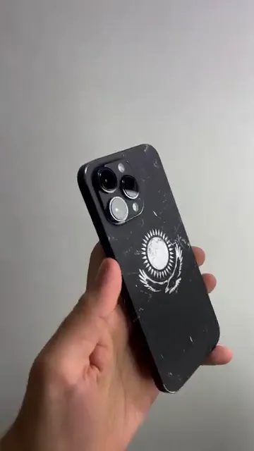 Айфон черный принт Казахстан